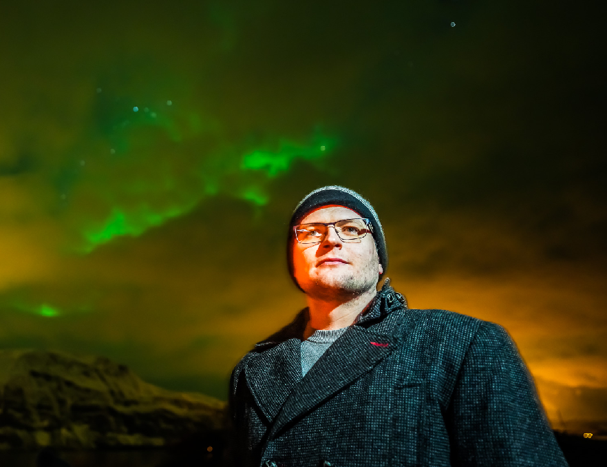 Photo of me under the Northern Lights